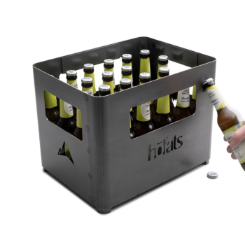 Preview: Höfats® BEER BOX Feuerkorb & Grill & Bierkiste & Hocker Schwarz